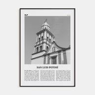San Luis Potosí Travel B&W Poster