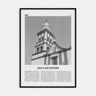 San Luis Potosí Travel B&W Poster