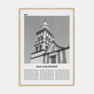 San Luis Potosí Travel B&W Poster