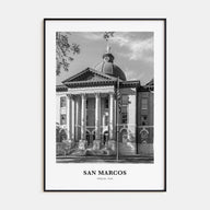 San Marcos Portrait B&W Poster