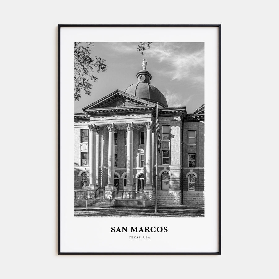 San Marcos Portrait B&W Poster