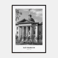 San Marcos Portrait B&W Poster