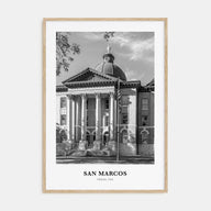 San Marcos Portrait B&W Poster