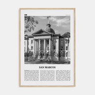 San Marcos Travel B&W No 1 Poster