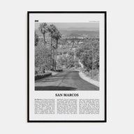 San Marcos Travel B&W No 2 Poster