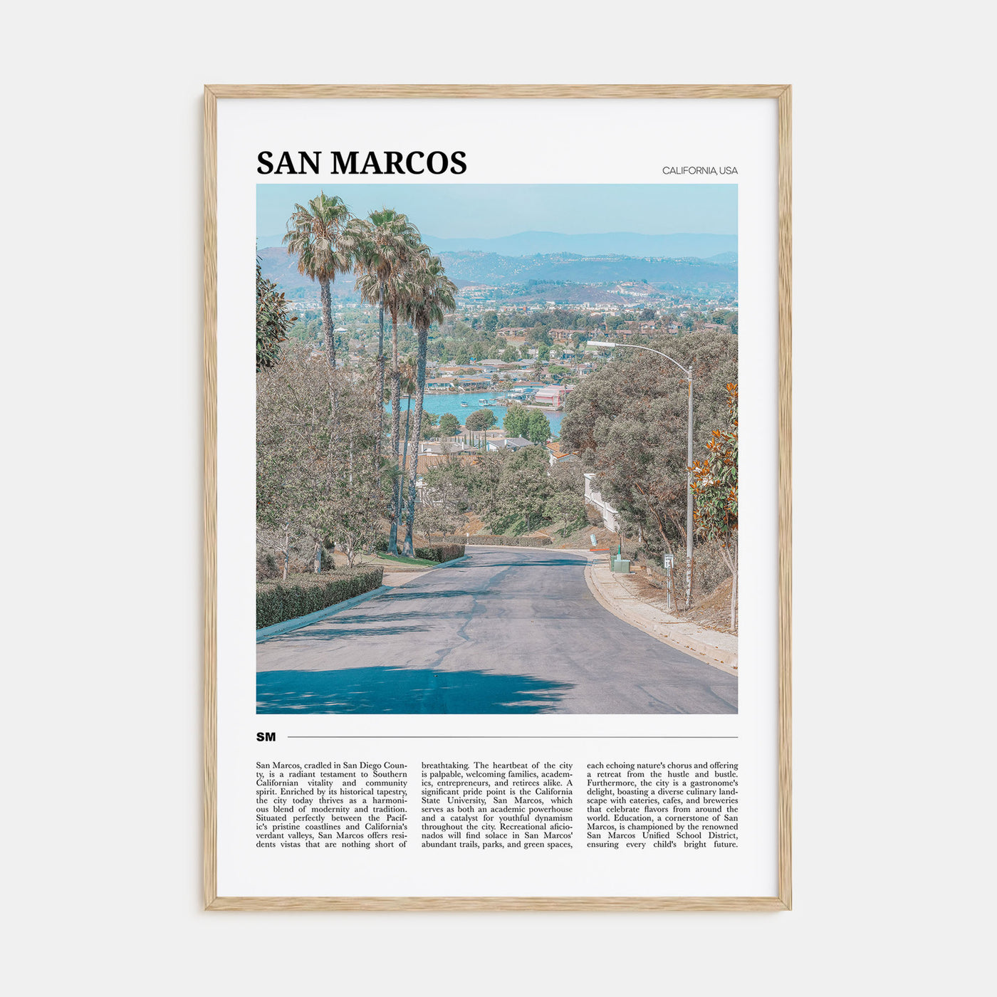 San Marcos Travel Color Poster