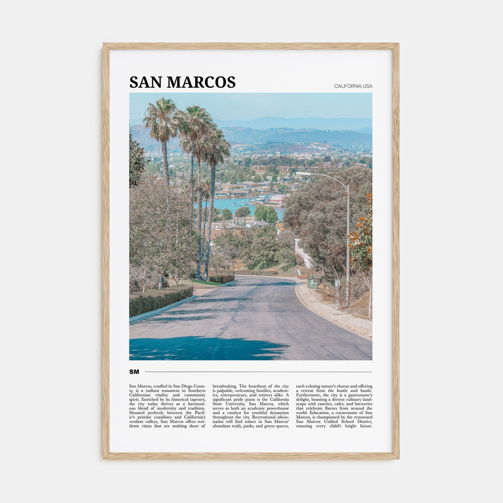 San Marcos Travel Color Poster