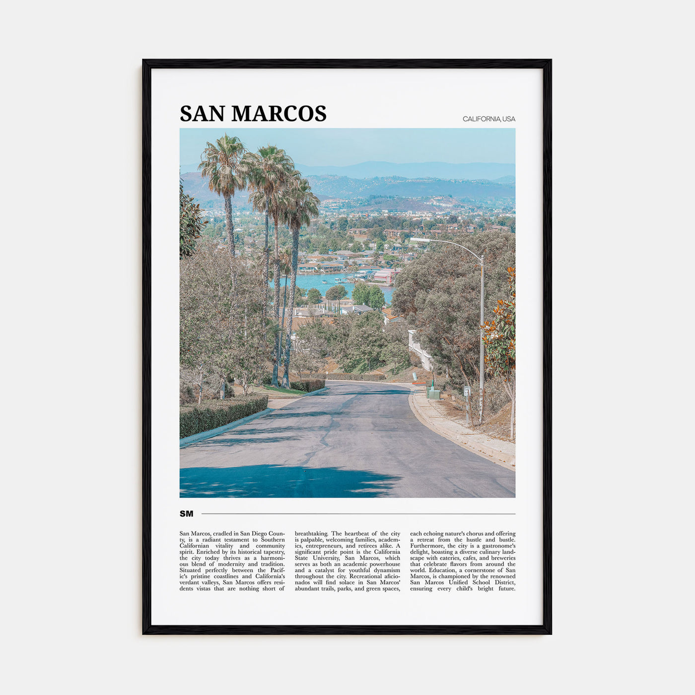 San Marcos Travel Color Poster