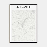 San Marino Map Portrait Poster