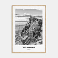 San Marino Portrait B&W Poster