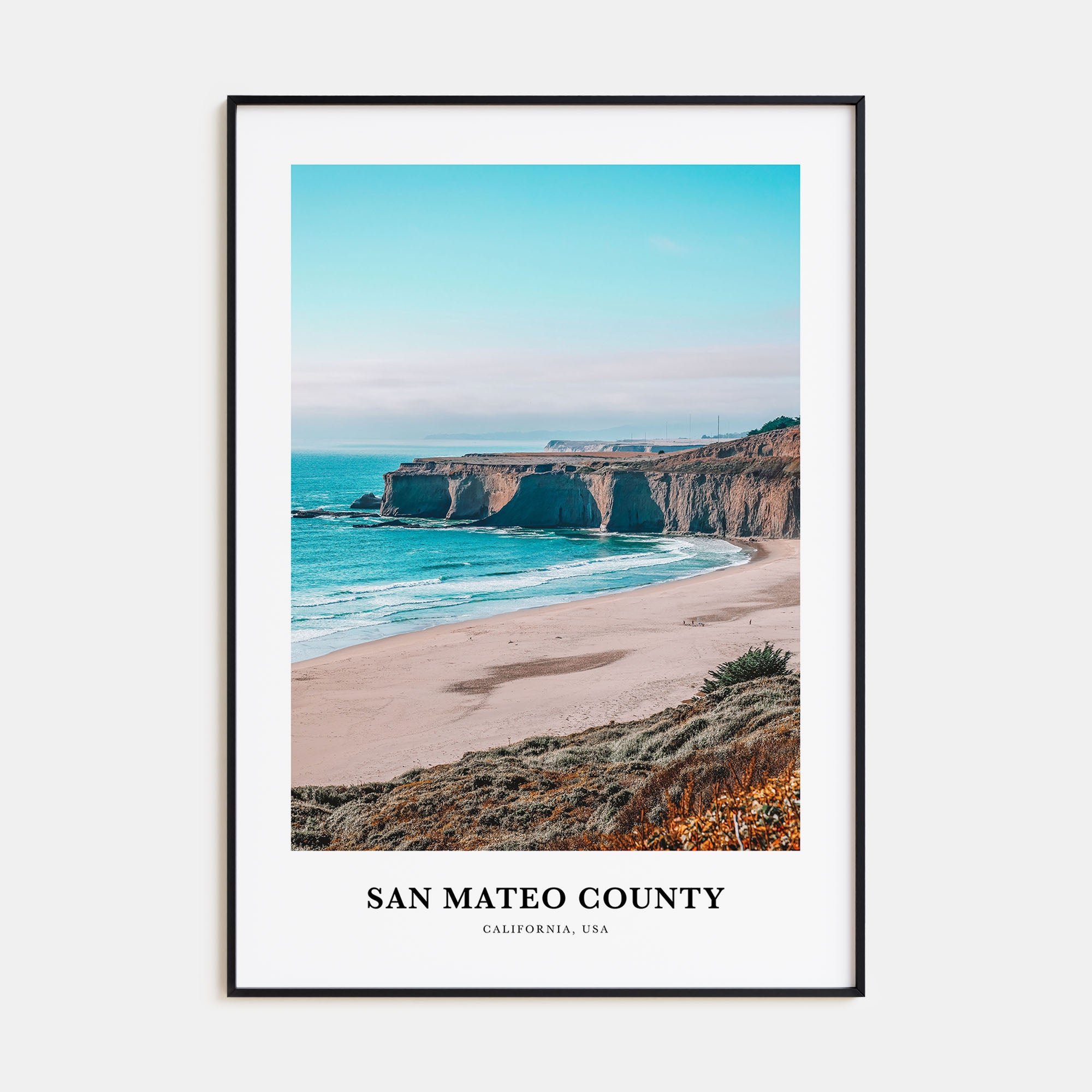 San Mateo County Portrait Color Poster