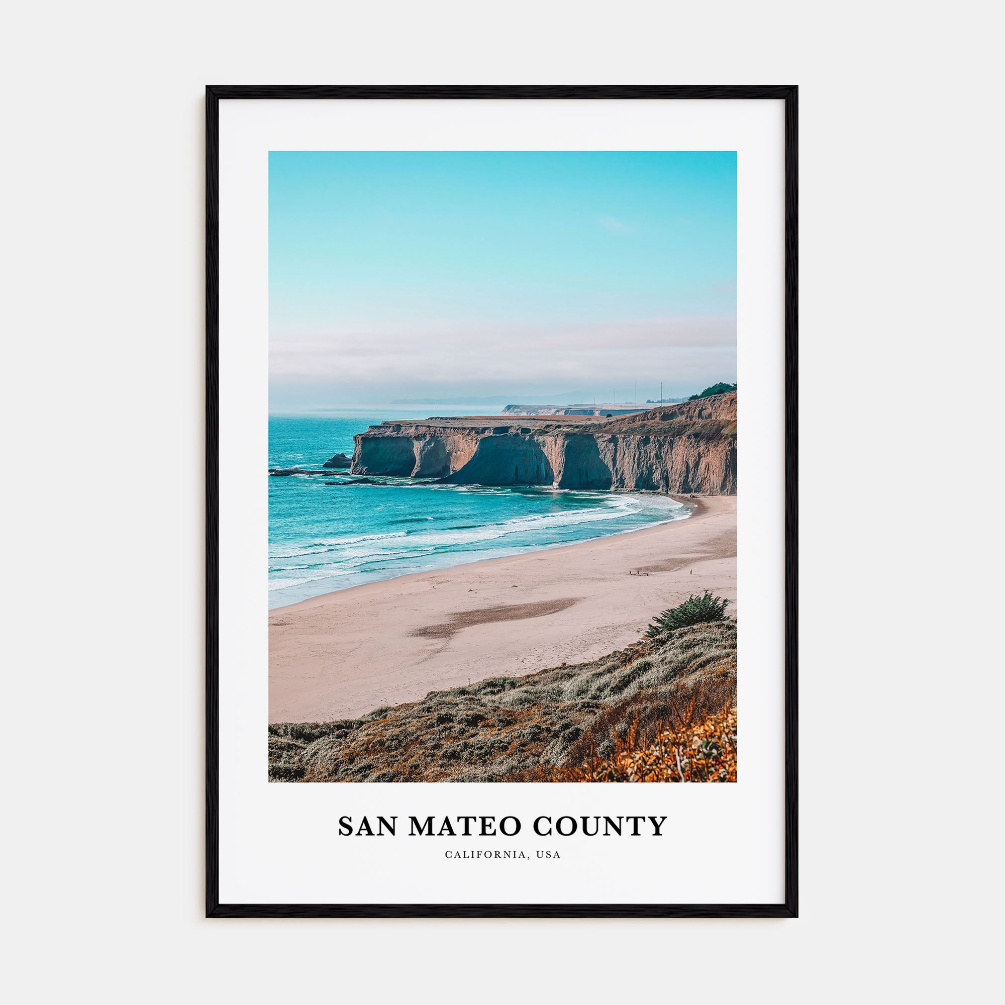 San Mateo County Portrait Color Poster