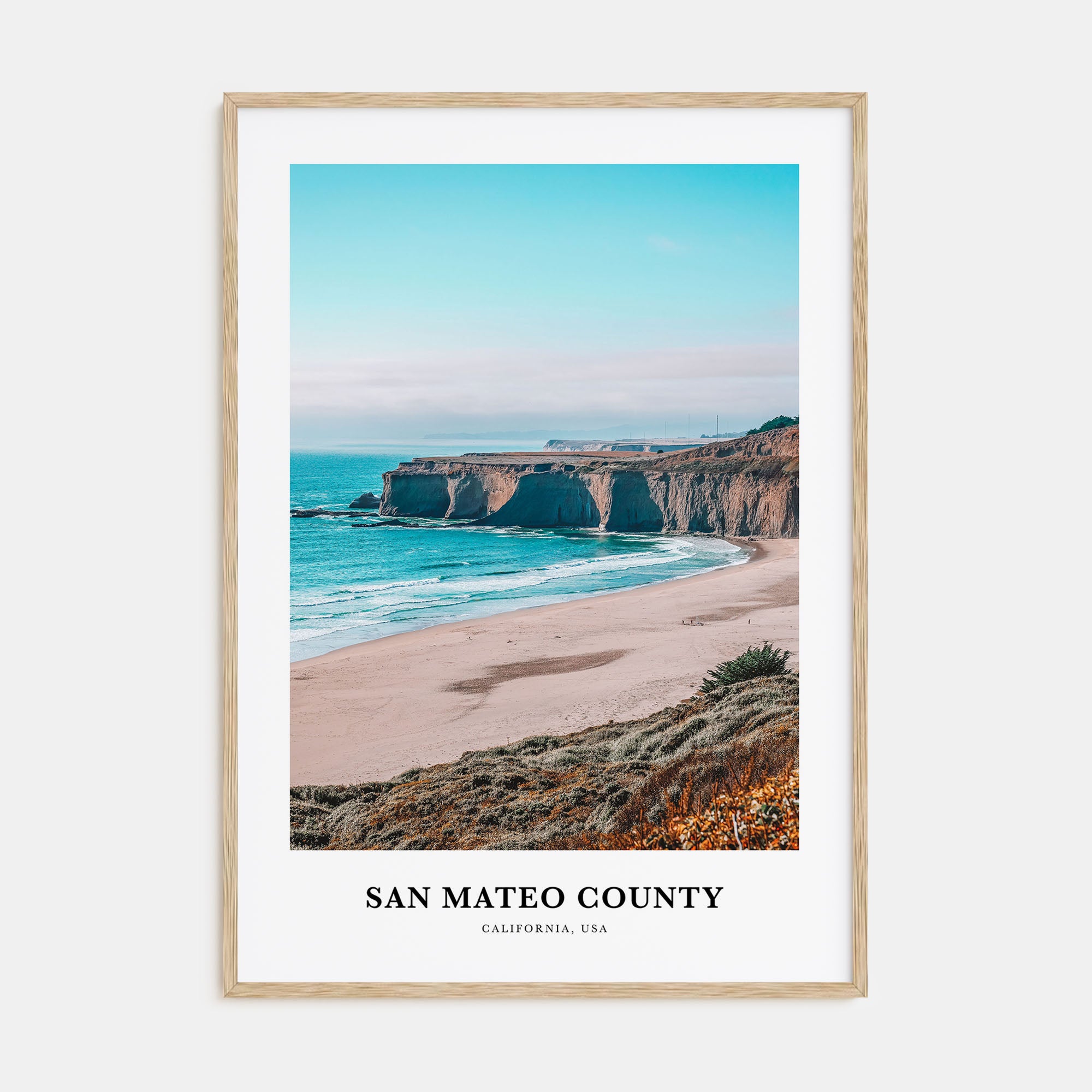 San Mateo County Portrait Color Poster