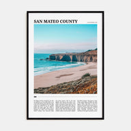 San Mateo County Travel Color Poster