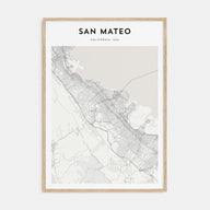 San Mateo Map Portrait Poster