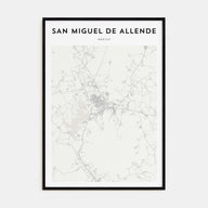 San Miguel de Allende Map Portrait Poster