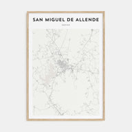 San Miguel de Allende Map Portrait Poster