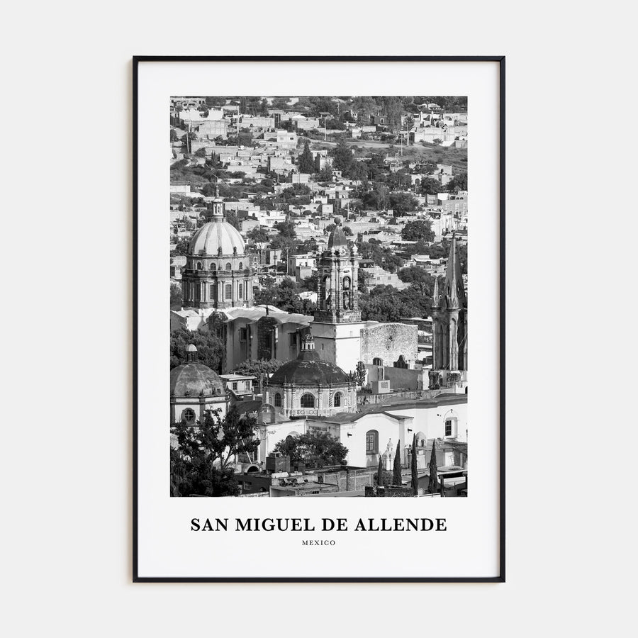 San Miguel de Allende Portrait B&W Poster