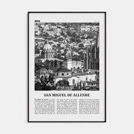 San Miguel de Allende Travel B&W Poster