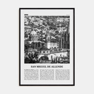 San Miguel de Allende Travel B&W Poster