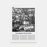 San Miguel de Allende Travel B&W Poster