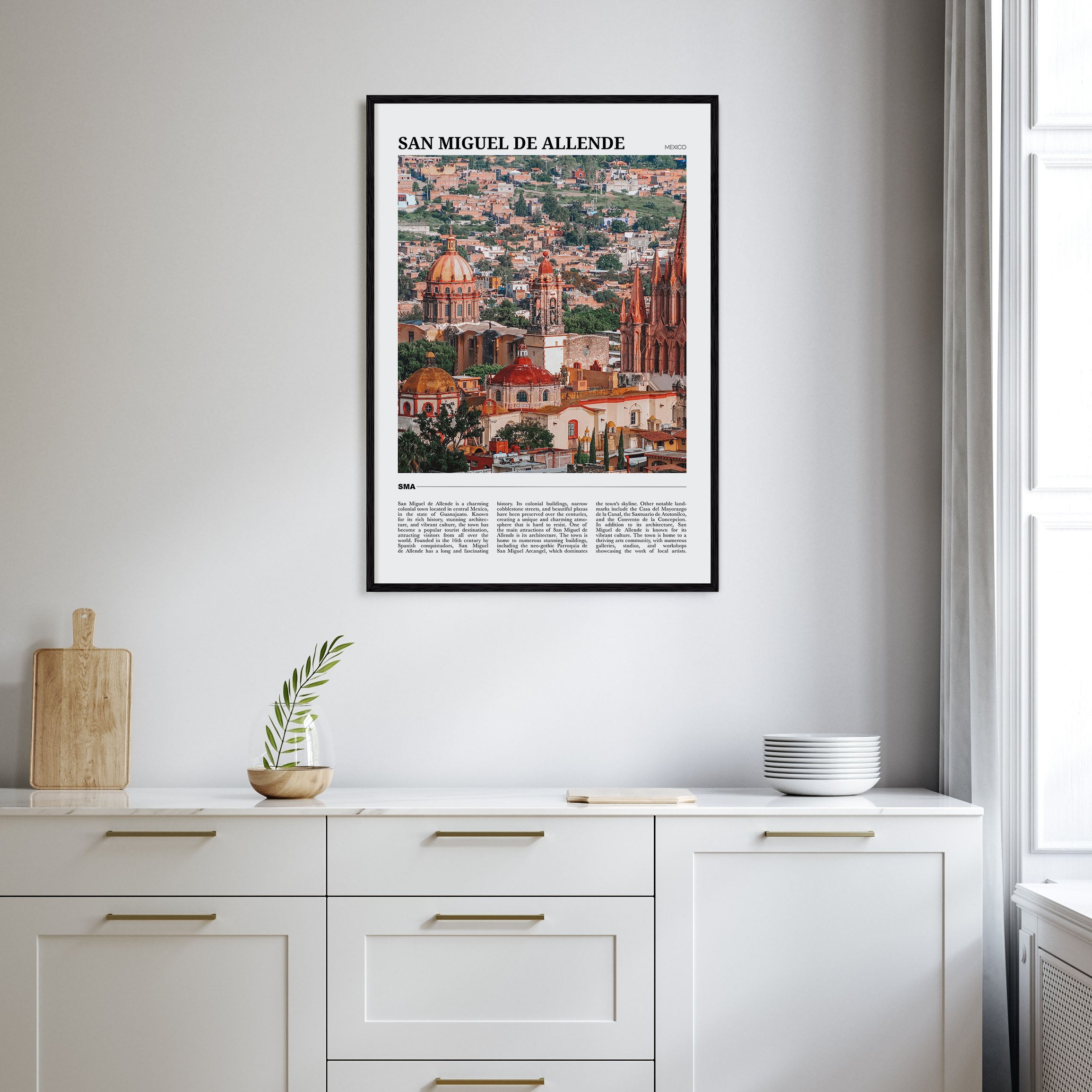 San Miguel de Allende Travel Color Poster