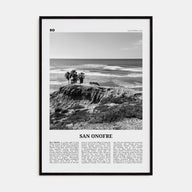 San Onofre Travel B&W Poster