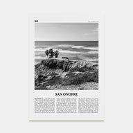 San Onofre Travel B&W Poster