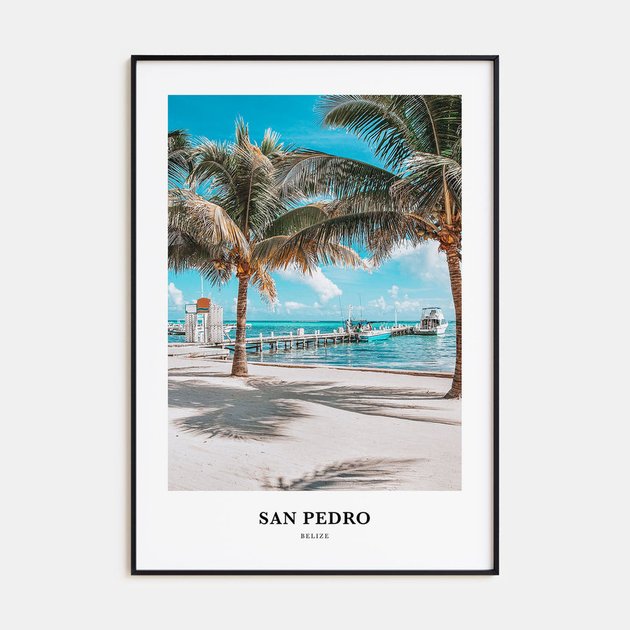 San Pedro, Belize Portrait Color Poster