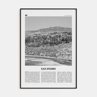 San Pedro, California Travel B&W No 1 Poster