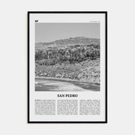 San Pedro, California Travel B&W No 1 Poster