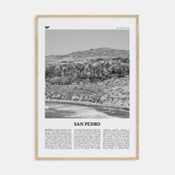 San Pedro, California Travel B&W No 1 Poster