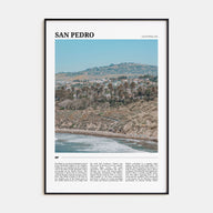 San Pedro, California Travel Color Poster