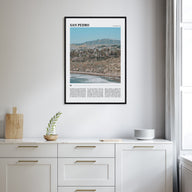 San Pedro, California Travel Color Poster