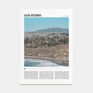 San Pedro, California Travel Color Poster