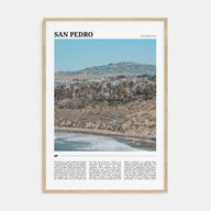 San Pedro, California Travel Color Poster