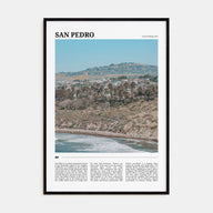 San Pedro, California Travel Color Poster