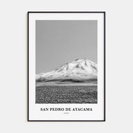 San Pedro de Atacama Portrait B&W Poster