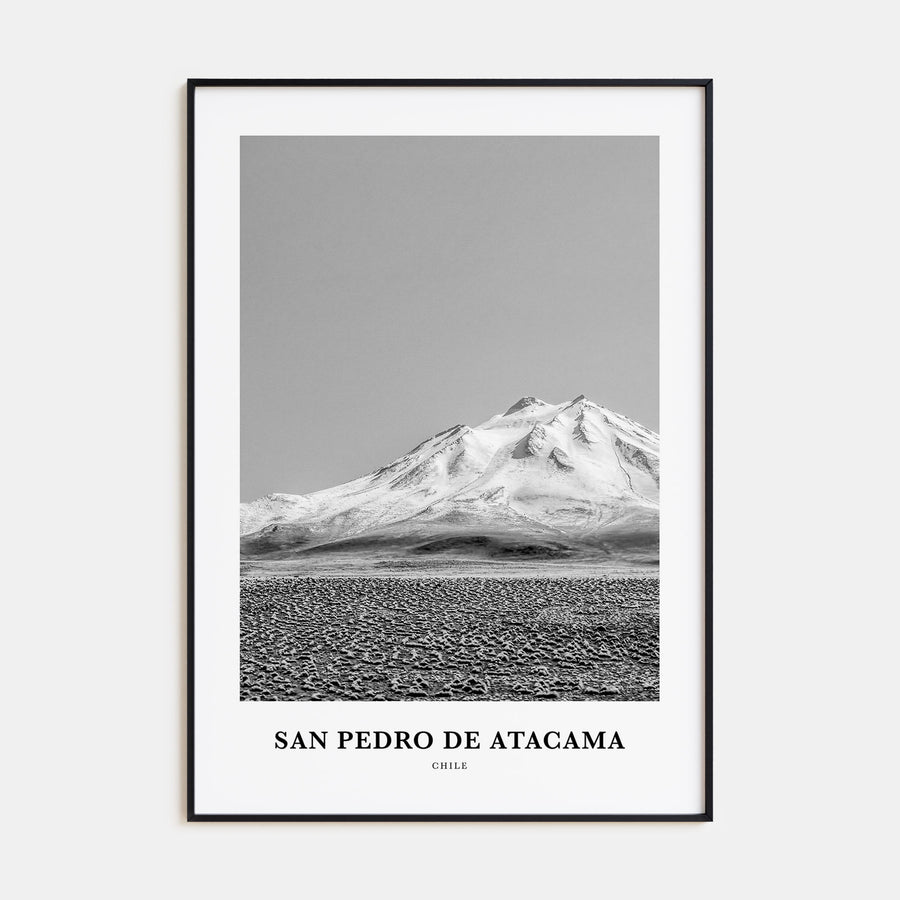 San Pedro de Atacama Portrait B&W Poster