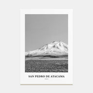 San Pedro de Atacama Portrait B&W Poster