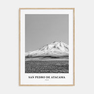 San Pedro de Atacama Portrait B&W Poster