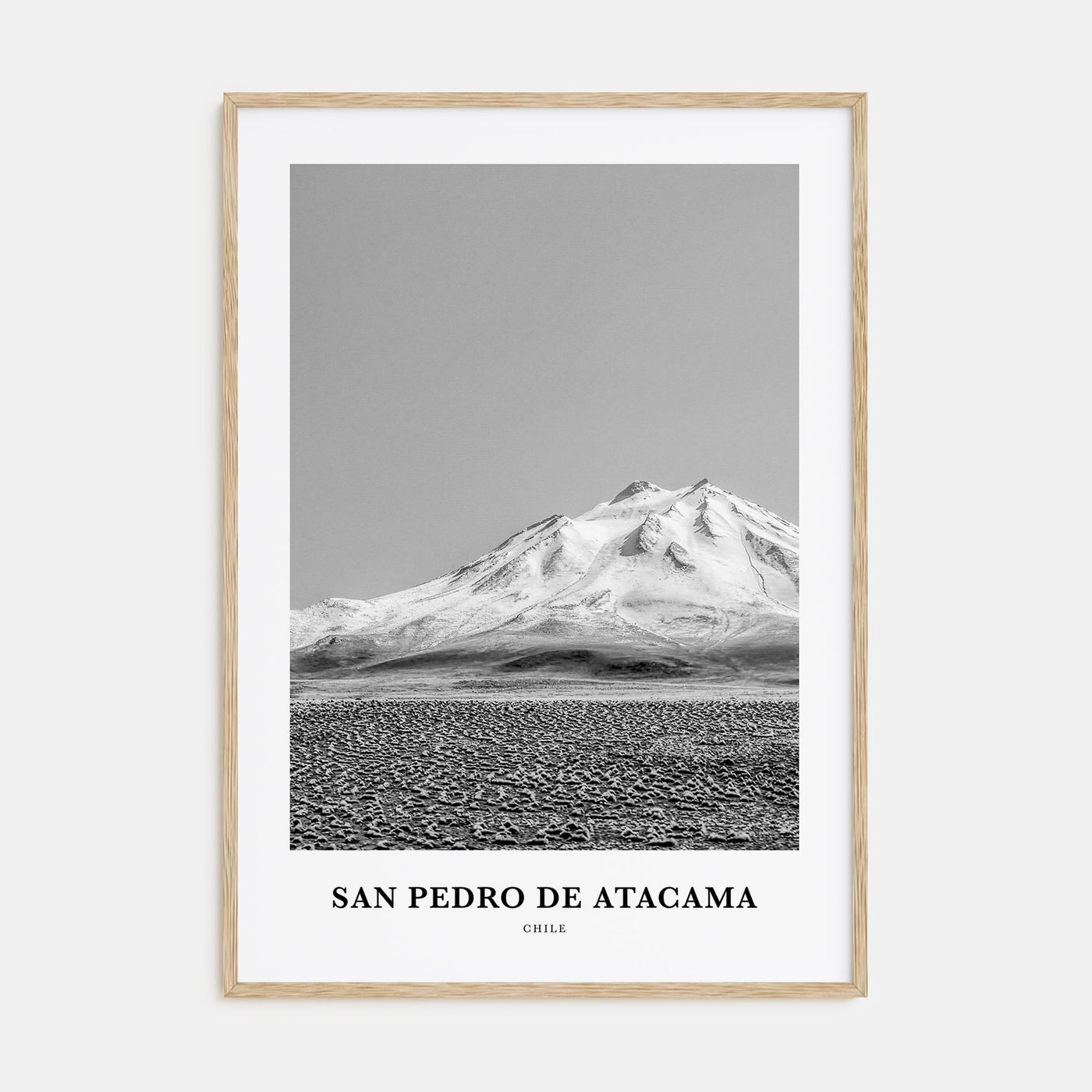 San Pedro de Atacama Portrait B&W Poster