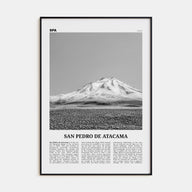 San Pedro de Atacama Travel B&W Poster