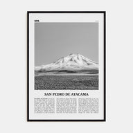 San Pedro de Atacama Travel B&W Poster