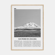 San Pedro de Atacama Travel B&W Poster