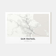San Rafael Map Landscape Poster