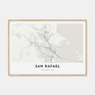 San Rafael Map Landscape Poster