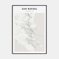San Rafael Map Portrait Poster
