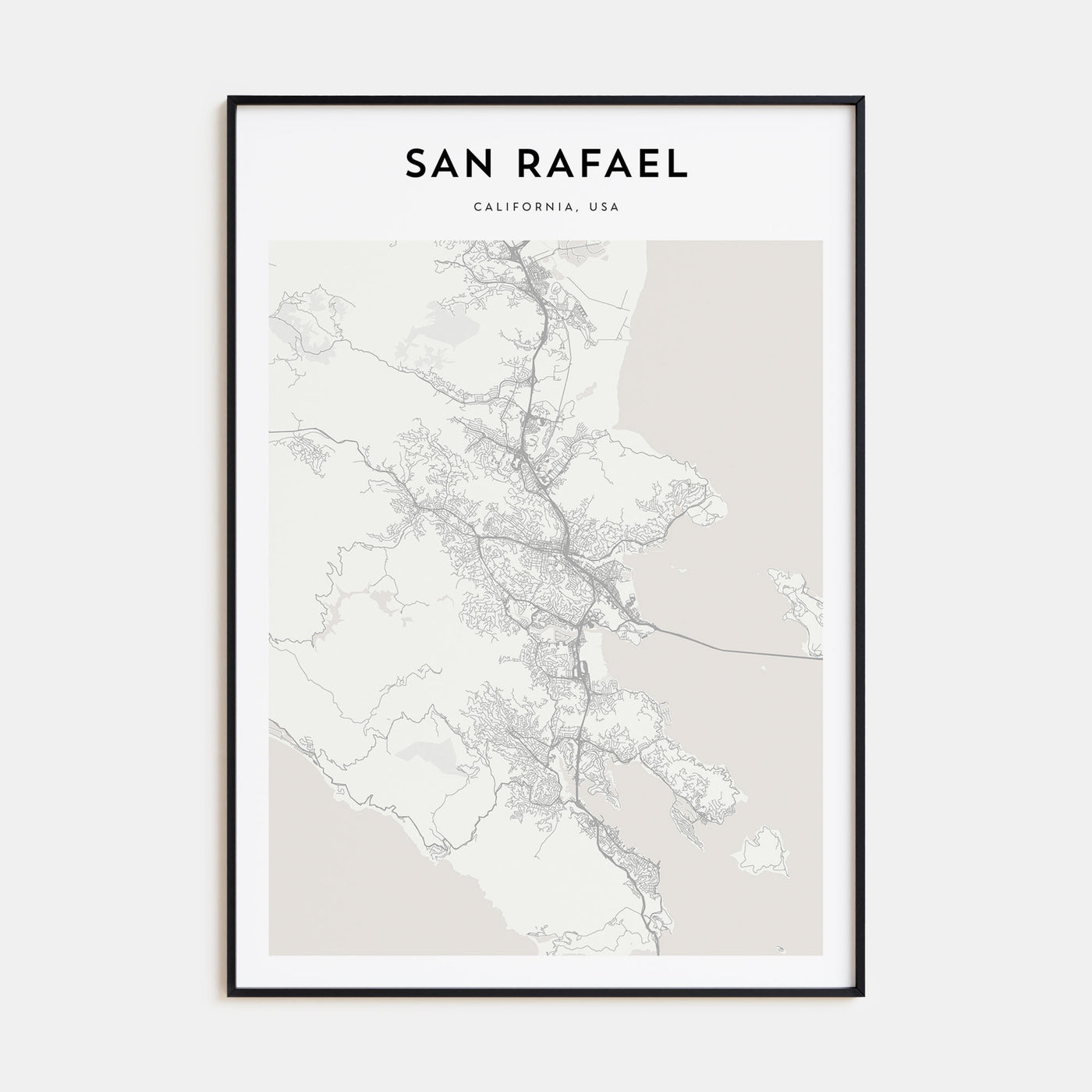 San Rafael Map Portrait Poster