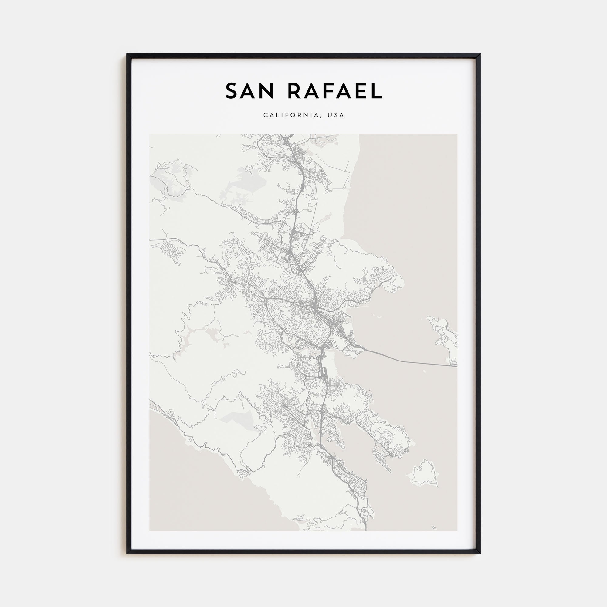 San Rafael Map Portrait Poster